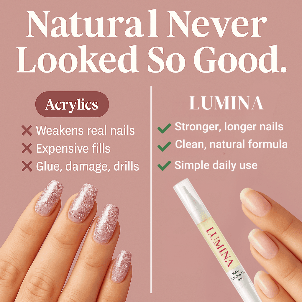 natural nail growth oil & serum vs acrylics