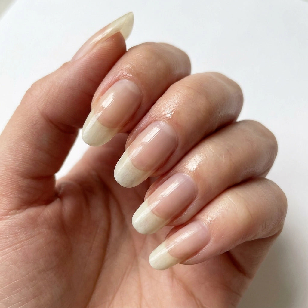Long natural nails after Lumina